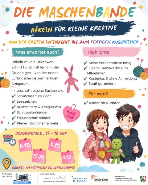Plakat: 8Giebel friends & more e. V.